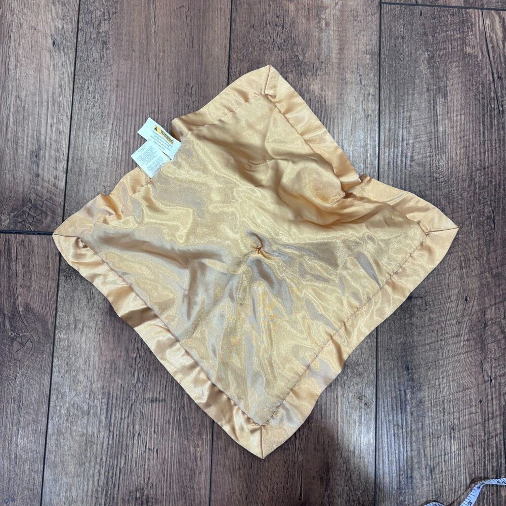 Cloud Island Puppy Dog Lovey Security Blanket Brown Satin Trim Baby 14"x14" EUC - Picture 2 of 5